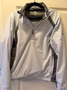 Sunice Men's Light Gray Weatherproof Half-Zip Jacket large L excellent condition